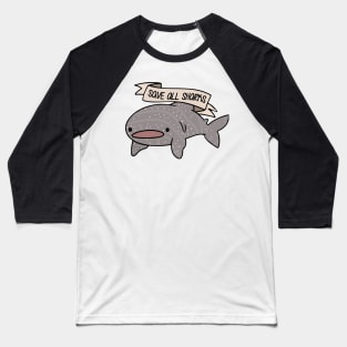 'Save All Sharks' Ocean Conservation Shirt Baseball T-Shirt